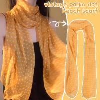 ราคา ห่อประณีต - ผ้าพันคอคอขมิ้นสไตล์เกาหลี - ผ้าพันคอลายจุดชายหาดบาง - ฤดูใบไม้ผลิและฤดูร้อนคอที่สง่างาม เคอร์ชี่ฟ - แฟชั่นย้อนยุคผ้าก (52655114445)