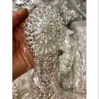 ราคา เข็มขัดชุดไทยสีเงินประดับเพชร (2291659994)