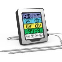 ราคา Digital Food Temperature Gauge Kitchen Thermometer Dual Temperature Probe Digital Oven Thermometer (50053278707)