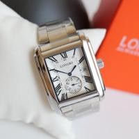 ราคา นาฬิกา Longbo หน้าปัดสี่เหลี่ยมเลขโรมัน สายสแตนเลสสตีลสีเงิน (25811313187)