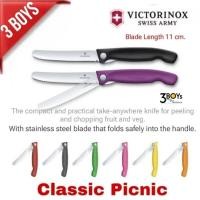 ราคา มีดโต๊ะ หั่นสเต็ก ปอกผลไม้ Victorinox รุ่น Classic Picnic Paring Knife มีดทำครัวพับได้ ใบเรียบ/หยัก Liner Lock ของแท้ (27524824427)