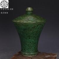 ราคา เครื่องลายครามยางบิดพื้นที่สีเขียวของราชวงศ์ถังแจกันแฮนด์เมดแจกันเก่าที่ขุดพบเครื่องลายครามโบราณของสะสมโบราณ UTNM (24381374461)