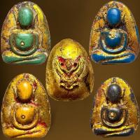 ราคา เซ็ต5องค์พระสมเด็จกรุวัดพลับพิมพ์ตุ๊กตาใหญ่หลังครุฑเนื้อผง (29261174694)