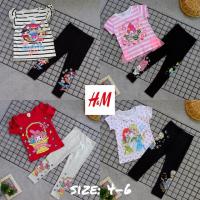 ราคา มีเก็บปลายทาง‼️งานป้ายH&M : ชุดเซตขายาว ลายการ์ตูน เอลซ่า โพนี่ มายเม LoL : size 4-6 (4234111505)