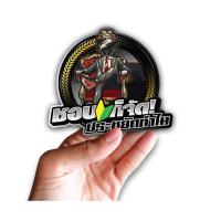 ราคา สติกเกอร์ ชอบก็จัด ประหยัดทำไม (แบบกลม)ติดรถมอเตอร์ไซค์ สายซิ่ง 3M คำโดนๆ กวนๆ สติกเกอร์ซิ่ง (29656602797)