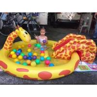 ราคา slide up pool สระน้ำเป่าลม สระน้ำพี่ยีราฟพ่นน้ำได้ (7347827667)