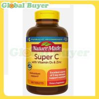 ราคา Nature Made Super C with Vitamin D3 and Zinc 200 Tablets New/old packaging ship random (26156351486)