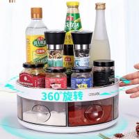 ราคา เครื่องปรุงรสบนเคาน์เตอร์น้ํามันเกลือซอสน้ําส้มสายชูชั้นวางก๋วยเตี๋ยวครัวมัลติฟังก์ชั่หมุนกล่องเก็บเตา เอพิก (47504772556)