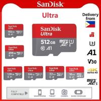 ราคา SanDisk Ultra 128GB 512GB SD Card 256GB 64GB 32GB 16GB Memory Card A1 C10 Micro SD Card (COD) sd card (57305622217)