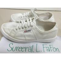 ราคา รองเท้าผ้าใบสีขาว แบรนด์ superga size 39/25 cm (23686201612)