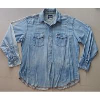 ราคา เสื้อยีนส์มือสอง Wrangler กระดุมมุก Size XL (I3333) (41362169700)