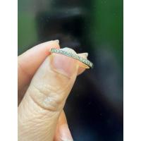 ราคา แหวนแถวเพชรแท้ทองแท้9k37.5%เพชร14เม็ด7ตัง (25493382011)