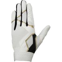 ราคา Mizuno defensive gloves for left hand 1ejed27001 white black gold 01 M size (43376259928)
