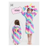 ราคา ผ้าขนหนูกิโมโนสายรุ้งยูนิคอร์น 3 มิติสําหรับเด็ก 6068ชม. (25745691376)