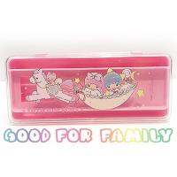 ราคา กล่องดินสอ พลาสติกแข็ง ฝาใส 2 ชั้น Sanrio Little Twin Star ทวินสตาร์ (40052027969)