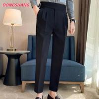 ราคา DONGSHANG กางเกง gurkha ครีม/ดำ กางเกงสแลคแฟชั่น สไตล์วินเทจ ทรงเรียบหรู A17 (26206413647)
