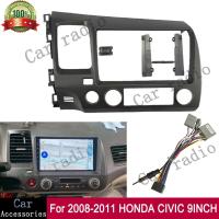 ราคา CRM 9 นิ้วสําหรับ 2008-2011 HONDA CIVIC กรอบรถวิทยุ Android สเตอริโอกรอบเครื่องเล่น 2Din หัวหน่วย Fascia แผง Dash Board Cover (47256045263)