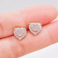 ราคา [ Pre-Order ] ต่างหูเพชรแท้น้ำ100 ทองคำแท้18K (ทอง75.0%) เพชรเบลเยี่ยมแท้ มีการ์ดรับประกัน [18KPE961] (22109485317)