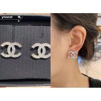 ราคา ของแท้ CHANEL ต่างหู 23K ต่างหู Rhinestone ใหม่ (23084475697)