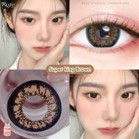 ราคา บิ๊กอาย คอนแทคเลนส์ รุ่น Super King gray/ brown ฝาแดง ยี่ห้อ Pitchy lens (28324858822)