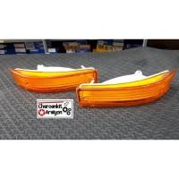 ราคา เสื้อไฟในกันชน+หลอดไฟ+ขั้ว TOYOTA โตโยต้า COROLLA โคโรร่า AE90 EE90 ปี 1988-1990 ส้ม L/R ชิ้นละ (6947973478)