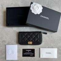 ราคา Chanel Boy Medium Zip Wallet (used.) (27522083416)