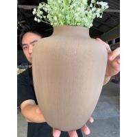 ราคา แจกันดอกไม้เซรามิก ขนาด 9นิ้ว Vase Ceramics ทรงโอ่งสีน้ำตาล ตกแต่งแจกันเซรามิกที่เรียบง่ายให้สวยและทันสมัย ออกใบกำกับภาษ (25484873586)