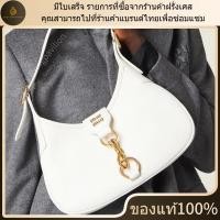 ราคา ใหม่ มีใบเสร็จ อุปกรณ์เสริมที่สมบูรณ์ Miu Miu สีขาว กระเป๋าสะพายไหล่ Madras ของแท้ 100 (42122956387)