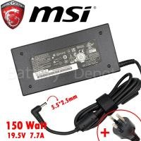 ราคา MSI AC Adapter ของแท้ MSI GE62 7RE / MSI GL72 7RD 150W 5.5mm สายชาร์จ MSI, อะแดปเตอร์ (26281709507)