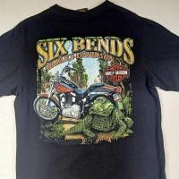 ราคา เสื้อยืดผู้ชายเท่ๆ Harley Davidson T-Shirt Six Bends Dealer T- Shirt (43454516221)