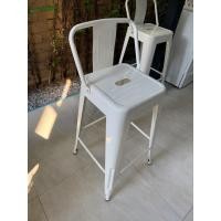 ราคา GGB เก้าอี้บาร์สตูลเก้าอี้เหล็กมีพนังพิง สมัยใหม่ วางซ้อนกันได้เรียบง่าย และมีสไตล์เหมาะสำหรับบาร์ ***มือสอง*** (44952483394)