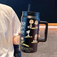 ราคา แก้วเก็บอุณหภูมิ Snoopy = แก้วสแตนเลส เก็บความเย็น มีฝาและหลอดให้ครบเซ็ท ความจุ1500ml (24237553320)