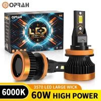 ราคา Oprah 2 ชิ้น X3 พลังงานสูง Super Bright H4 LED ไฟหน้า 3570 ไฟหน้า H7 H11 9005 ไฟหน้ารถหลอดไฟสปอตไลท์หลอดไฟไฟสูงต่ํา 16000LM (24506338432)