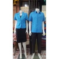 ราคา เสื้อสูทผ้ากาบบัวสีฟ้า (4046797005)