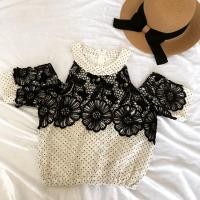 ราคา เสื้อเว้าไหล่ เสื้อครอป เอวยืดได้ ลายลูกไม้ งานดีๆ ไม่ได้มีมาบ่อยๆ (1652479336)