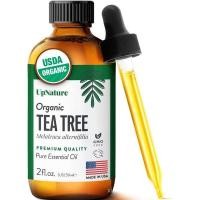 ราคา UpNature Tea Tree Oil - 100% Pure USDA Certified Organic Tea Tree Essential Oils for Skin, Hair, Toenail, Body and Scalp (2oz) (46104950402)
