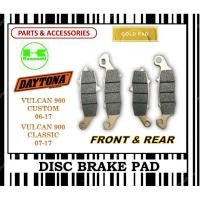 ราคา KAWASAKI VULCAN 800 CLASSIC VULCAN 900 CUSTOM CLASSIC เบรค PADS ชุด FR0NT & ด้านหลัง DAYTONA ประเภททอง (28443055117)