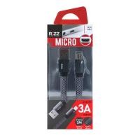 ราคา [Official] Rizz สายชาร์จไมโคร Micro cable ชาร์จเร็ว 3A ยาว 2 เมตร รุ่น RCM-44H (21683867654)