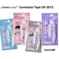 ราคา CHANGLI เทปลบคำผิด แบบกด Correction Tape DOBBY CR-2015 ขนาด 5mm.×6m (คละสี) (23718891632)
