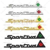 ราคา 3D Sportiva Sporty รถ Fender Trunk สังกะสีกาวป้ายสัญลักษณ์สําหรับ Alfa Romeo Mito GT Spider Giulietta Stelvio (52055354778)