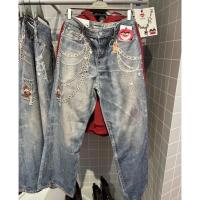 ราคา ถูกที่สุด! พร้อมส่งกางเกงยีนส์ BERSHKA X MONCHHICHI jeans แท้ size 38 (44555930503)