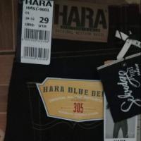 ราคา กางเกงยีนส์ ผ้าดิบ สีน้ำเงินเข้ม ทรงกระบอกใหญ่ผู้ชายแบรนด์​แท้ HARA (3155575877)