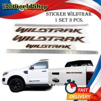 ราคา สติ๊กเกอร์"sticker WILDTRAK ติด Ford Ranger 2021 สีเทาดำขอบส้ม 1 ชุด 3 ชิ้น " เทาดำขอบส้ม 3ชิ้น ford Ranger 2-4ประตู (13294453891)