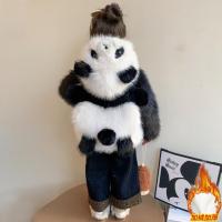 ราคา [คลังสินค้าพร้อม] 2025 สไตล์ใหม่ฤดูหนาวการ์ตูนแพนด้าคลุมด้วยผ้าเสื้อขนสัตว์ขนแกะอบอุ่นเด็กสาวแฟชั่นฤดูหนาวสูงสุด#2025新款冬季卡通熊猫连帽毛毛外套加绒保暖女宝宝时尚冬装上衣 (52502517289)