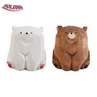 ราคา โบ ไม้ตุ๊กตาหมี,ไม้เนื้อแข็งมือแกะสลักหมีขั้วโลกเครื่องประดับ,ประติมากรรมสัตว์น่ารักตลกขนาดเล็กมินิหมีรูปปั้นระเบียง (49156290950)