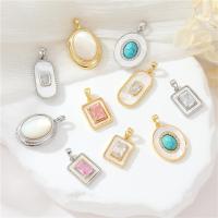 ราคา Retro Affordable Luxury Niche White Shell Necklace Pendant Inlaid Zircon Oval Edge-Shaped Personality High SensediyAcces (26850038473)
