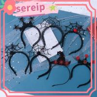 ราคา SEREIP Devil Horn Hair Hoop Gothic คอสเพลย์ปาร์ตี้ Headwear Masquerade Lace Veil Topper (48706167263)