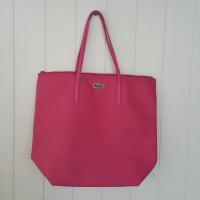 ราคา Lacoste กระเป๋าสะพายข้างผู้หญิง กระเป๋าสะพายไหล่ คล้องไหล่ ของแท้ 100% ของมือสอง (19871835492)