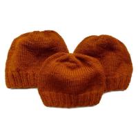 ราคา Handmade หมวกถักไหมพรม3ใบสีจีวรพระ ลาย03 (6954184132)