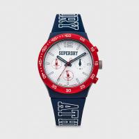 ราคา Saleของแท้SUPERDRY นาฬิกาข้อมือ รุ่น URBAN ATHLETICS CHRONO 40MM (WHITE DIAL/NAVY STRAP) QUARTZ (686543708)